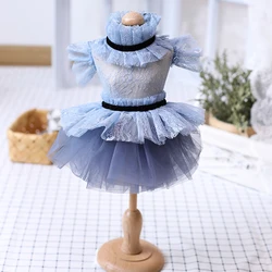 Pet Dog Clothing Solid Color Wedding Party Tutu Dresses Puppy Clothes For Small Medium Dog Yorkshire Poodle Outfits Dog Skirts