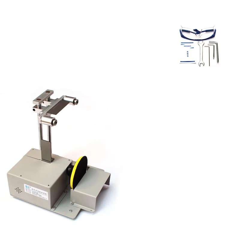 Mini lijadora de banda 4 en 1, sierra de mesa eléctrica multifuncional hecha a mano para carpintería, máquina pulidora de corte modelo de escritorio DIY