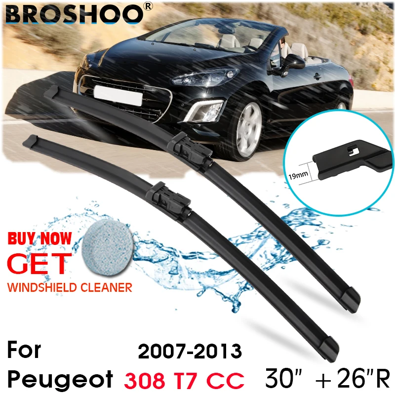 

Car Wiper Blade Front Window Windscreen Windshield Wipers Blades Arm Auto Accessories For Peugeot 308 T7 CC 30"+26"R 2007-2013