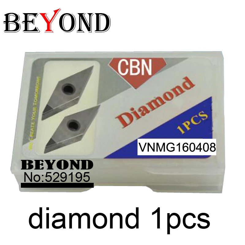 

BEYOND VNMG 160408 нитрид бора 1 шт. CBN вставка VNMG160408 для резки материалов высокой твердости Расточная штанга машина с ЧПУ