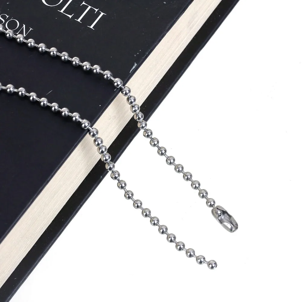 New Fashion 304 Stainless Steel Ball Chain Necklace For Women Metal Necklace Fashion Party Jewelry 60cm(23 5/8\