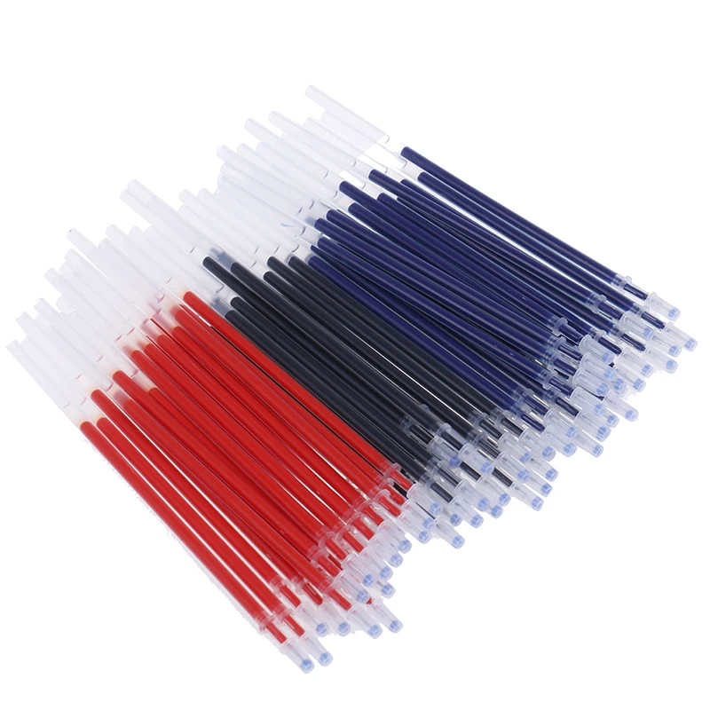 20 Pcs 0.38mm Pen Refill for Office Signature Gel Pen Blue/Black/Red Ink Rods School Writing Tools