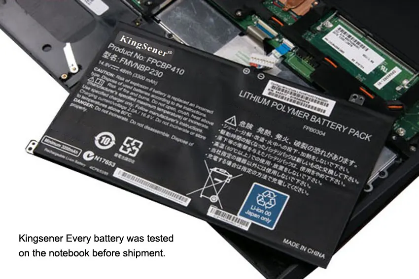 KingSener FPCBP410 FMVNBP230 FPB0304 Laptop Battery For Fujitsu LifeBook U554 U574 UH554 UH574 Series 14.8V 48WH/3300mAh