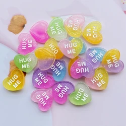 10/20Pcs Kawaii Cute Colorful peach heart Flat back Cabochons Scrapbooking DIY Jewelry Craft Decoration Accessories F05