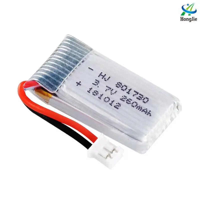 مبيعات المصنع 3.7 فولت 260mAH 20c بطارية الطائرات 801730 H36 ترقية بطارية ليثيوم بقعة عالية الحالية الطائرات اللعب