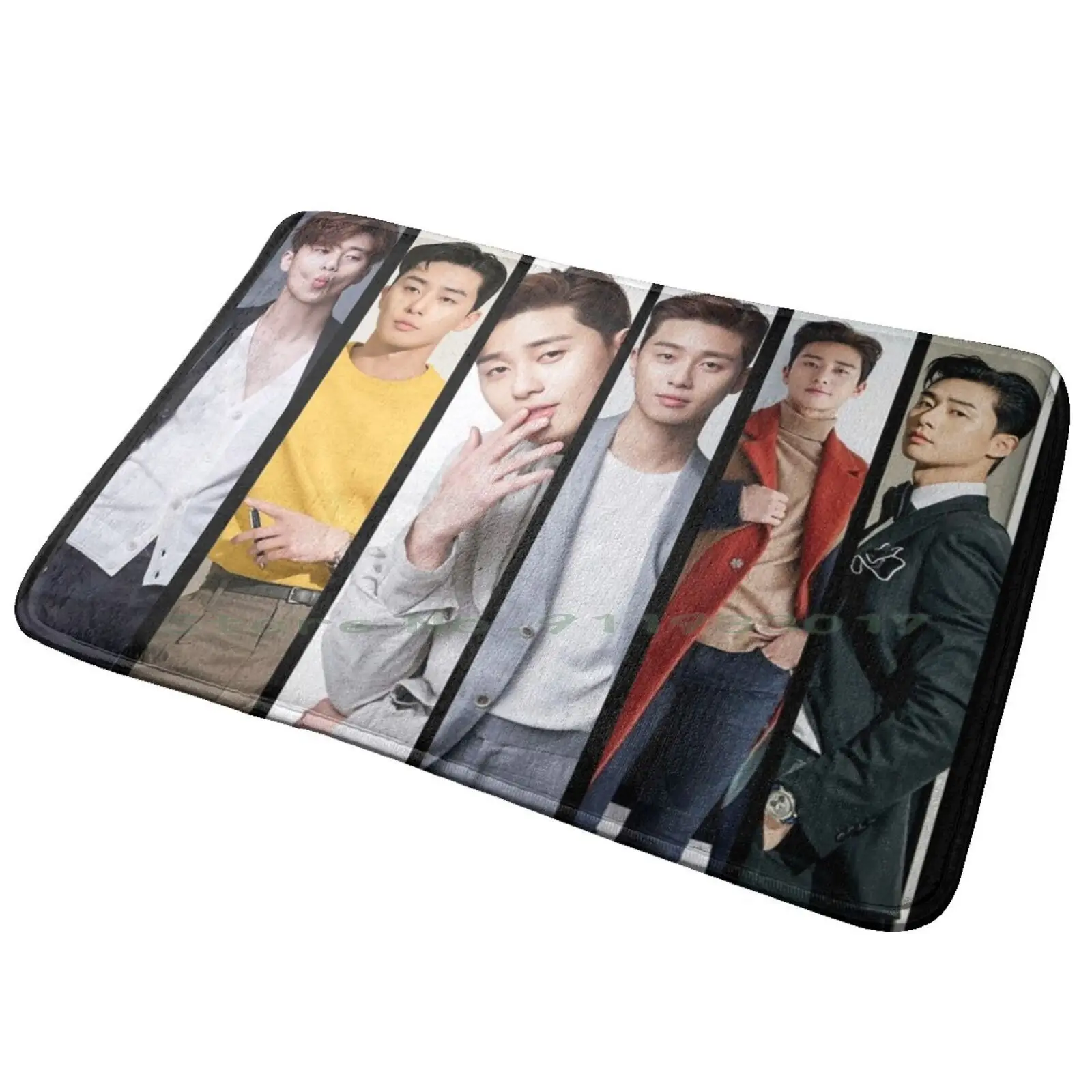 Parj Seo Joon Vertical Collage Entrance Door Mat Bath Mat Rug Hannah Montana Miley Stewart Miley Cyrus Movie Musical Cute