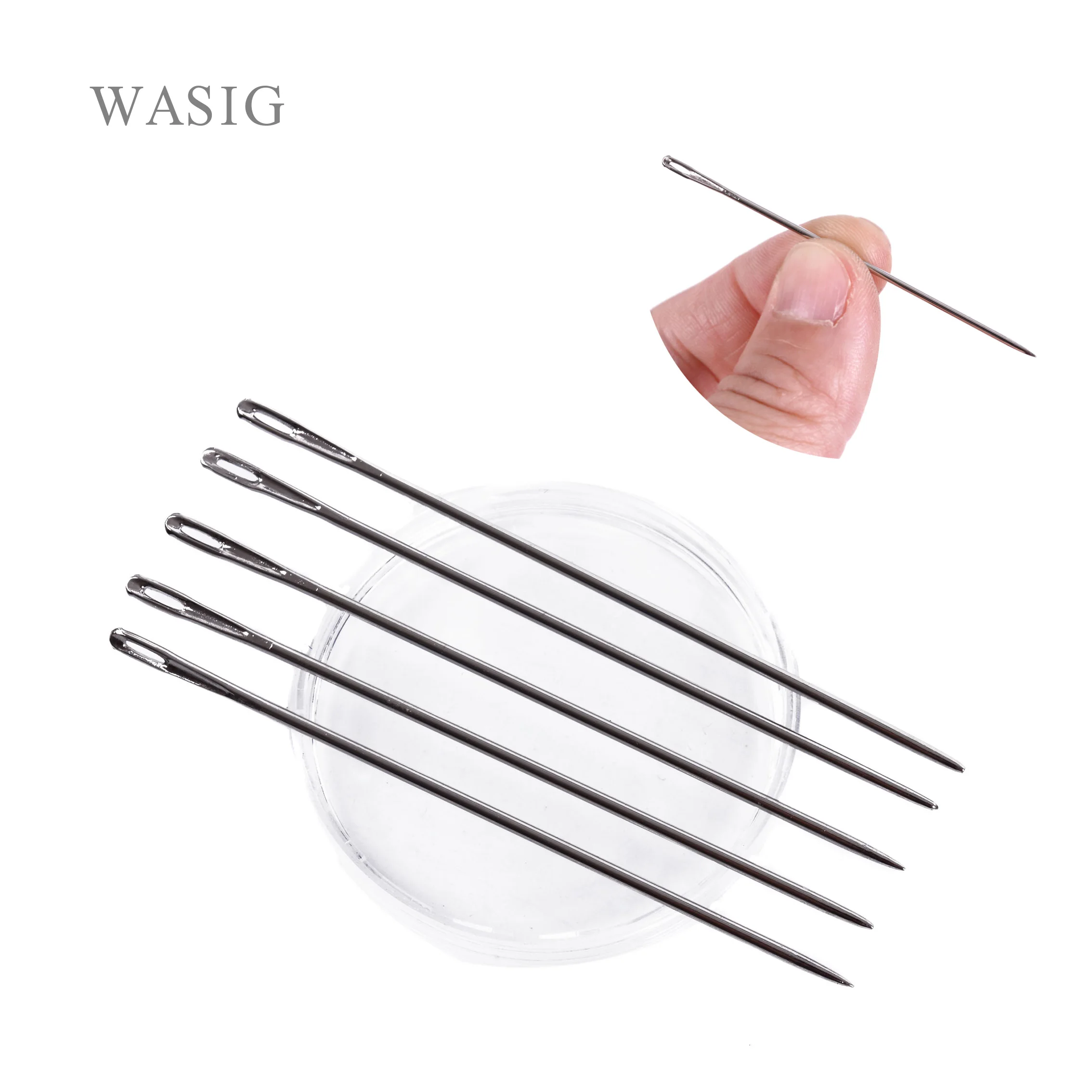 

50pcs I TYPE Weaving Needle Hook /Sewing Needles For Human Hair Extension Hair weaving Knitting Tools