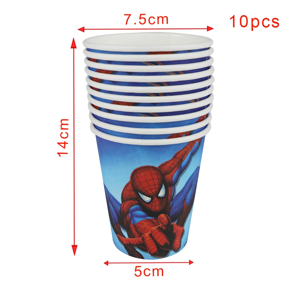 40/80/81/100PCS Spiderman Theme Baby Shower Party Decoration Birthday Sets Banner Straw bag Cup Plate Tablecloth Supplies