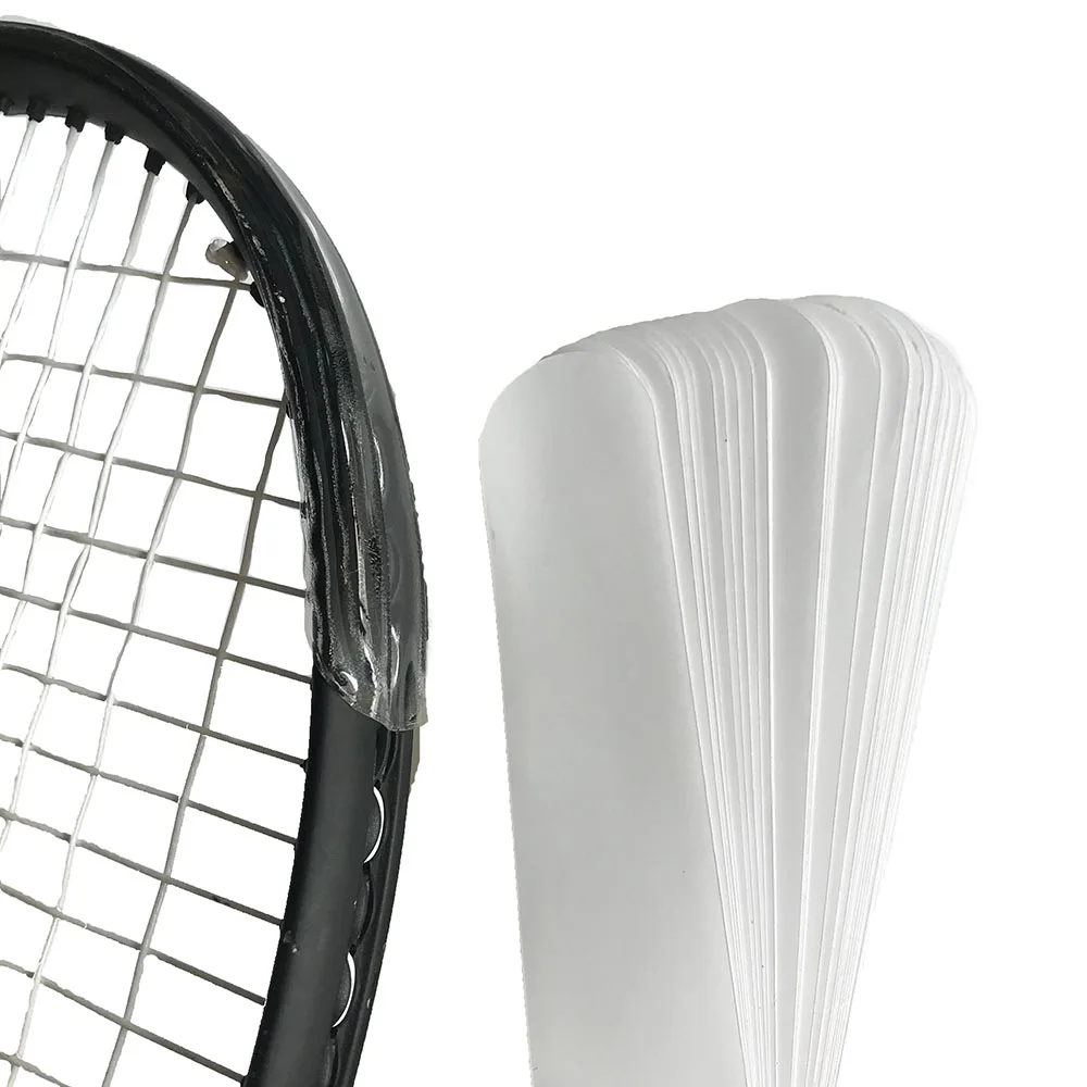 Gratis Verzending 4 Stuks 37Cm Transparante Paddle Racket Frame Beschermen Tpu Stickers Verminderen Tennis Impact En Wrijving Sticker