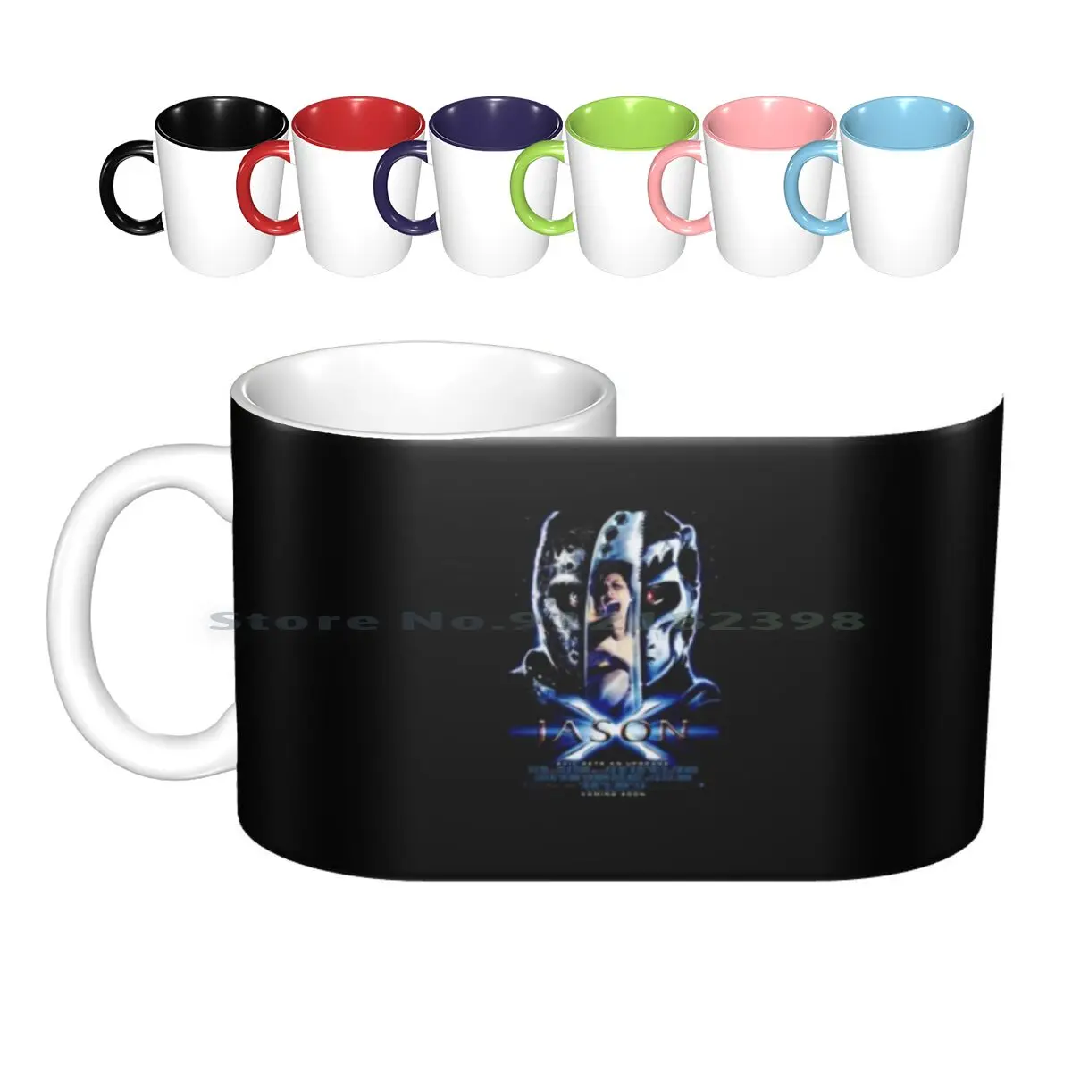 Jason X ( 2001 ) James Ceramic Mugs Coffee Cups Milk Tea Mug Jason X Jason X 2001 Vs Jason Creative Trending Vintage Gift