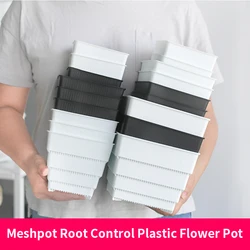 Pot de fleurs en meshpot 6cm 7 cm 10 cm 12 cm 15 cm, jardinière en plastique, bonne proximité avec trous d'air