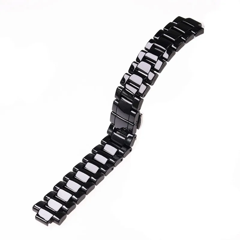 20mm 23mm Black White Convex Ceramic Strap For Armani Men Women Ar1425 Ar1426 Ar1421 Ar1473 Watch Strap Bracelet Wristband Bands