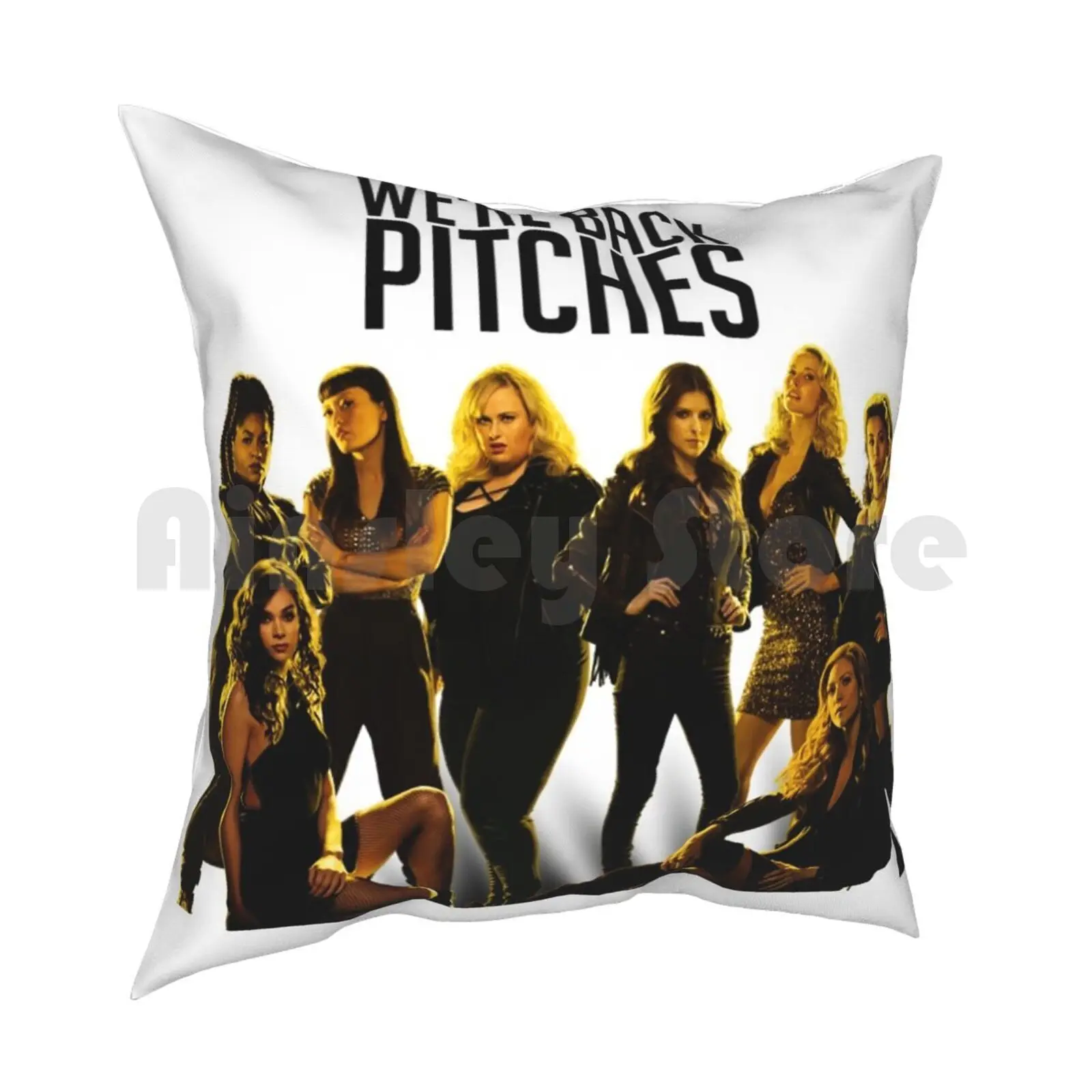 We're Back Pitches-Pitch Perfect 3 كيس وسادة مطبوع منزلي ناعم رمي وسادة الملعب الكمال 3 Pp3 آنا #2