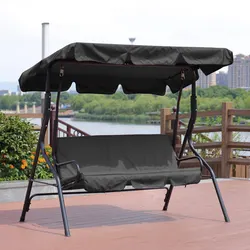 Garden Swing Awning 2/3 Seater Chair Top Cover Canopy UV Sun Water Proof Outdoor Hammock Canopy Dustproof Cover Tent Shade Sail