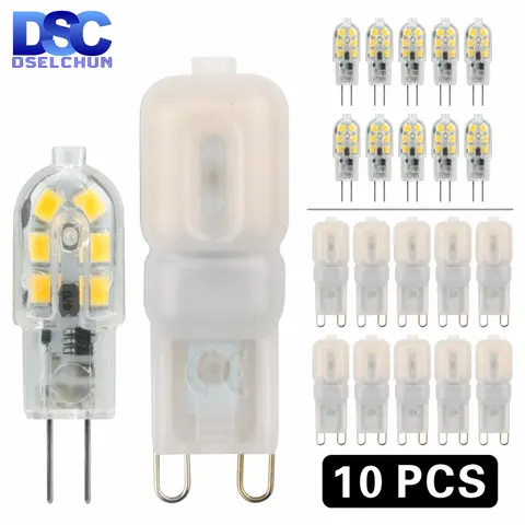 10PCS LED G4 G9 3W 5W Bulbs for Replacing Halogen DSELCHUN