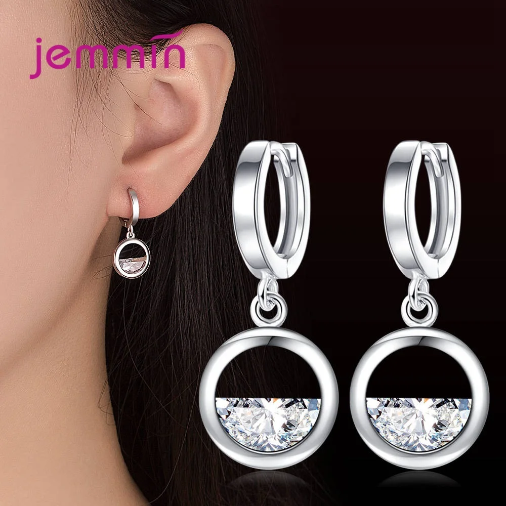 Drop Earrings For Lovers Engagement Anniversary Decoration Fashion Jewelry 925 Sterling Silver  Austrian Crystal