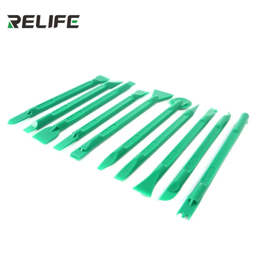 ReLIFE RL-049C ถอด Rod ความแข็งสูงทวิภาคี10 IN 1สำหรับโทรศัพท์มือถือมัลติฟังก์ชั่นชุดเครื่องมือถอดชิ้นส...