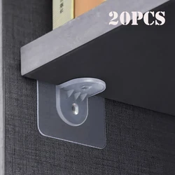 Clip de soporte triangular para estante de pared, accesorios para el hogar, cocina y baño, sin pegamento, clavo de perforación, fuerte, montado en la pared