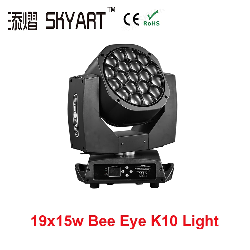 

19x15w Big Bee eye RGBW 4in1 K10 zoom wash Moving head light wash lights stage lighting concert bar party Scenic spots hotel