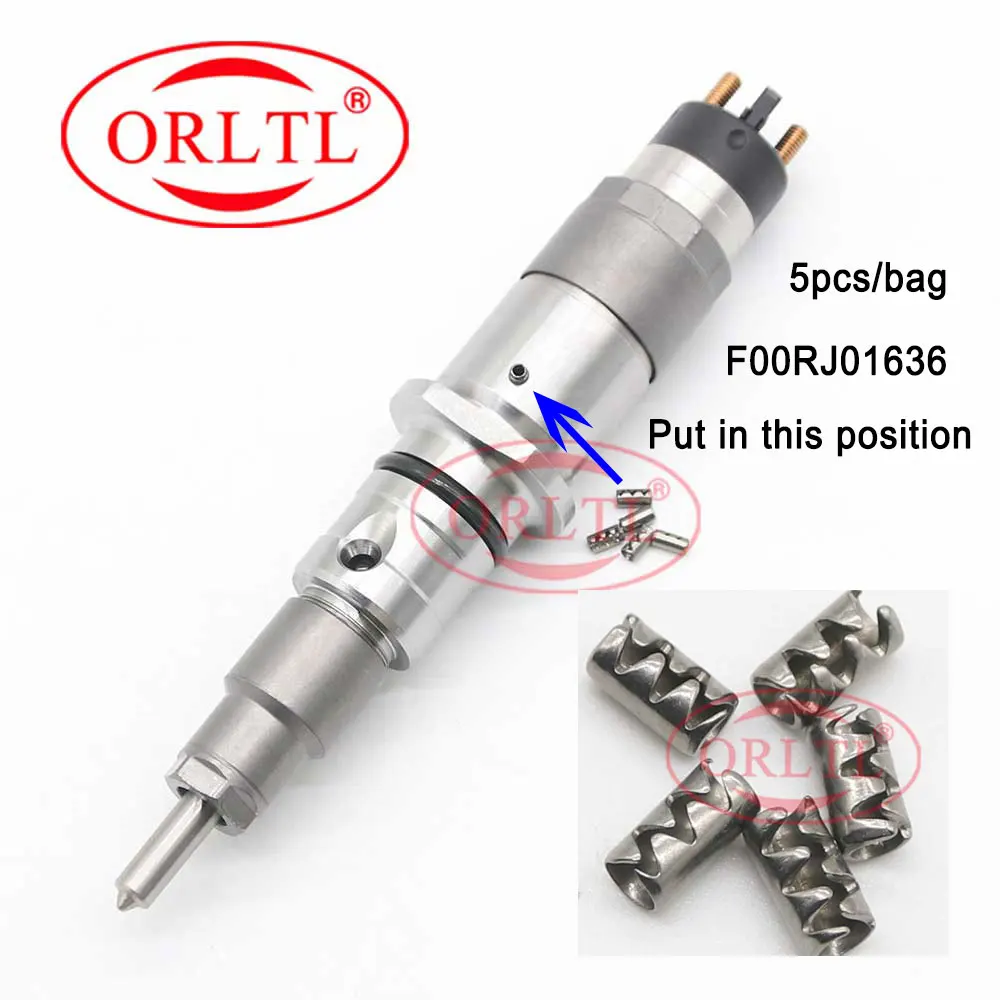 

ORLTL Fuel Injection Inlet Connector F00RJ01636 Common Rail Injector Pin With Spring F 00R J01 636 F00R J01 636 5pcs/bag