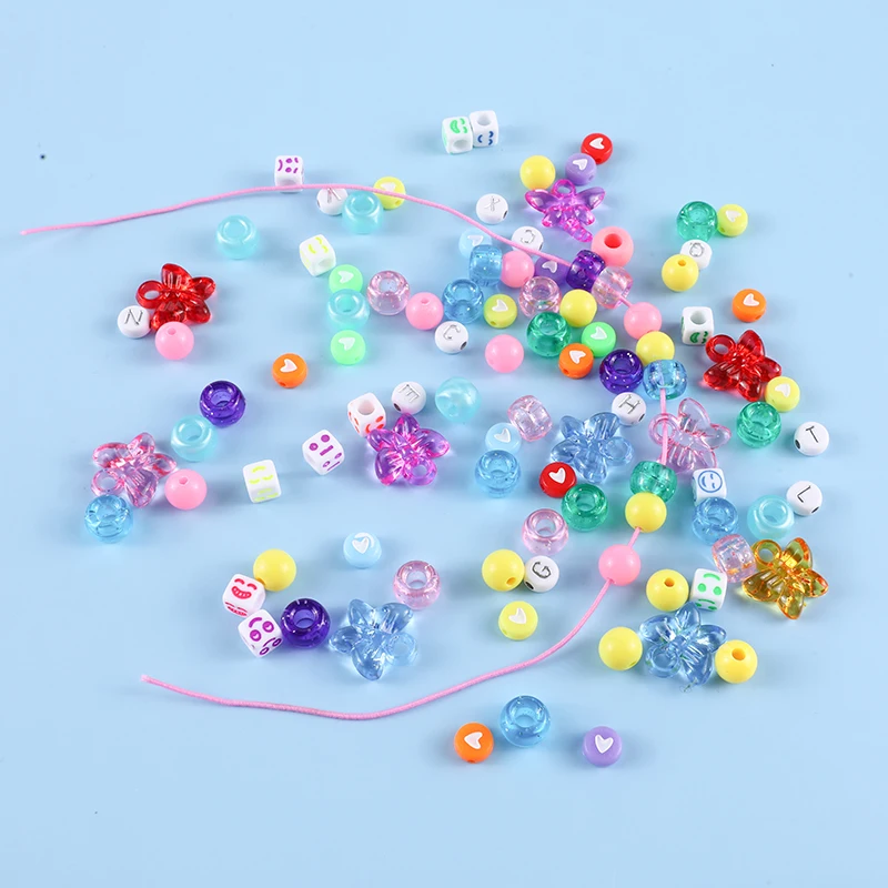 Makersland Cute Beads Sets For Jewelry Making Pony Beads Pendant Accessories For DIY Bracelet Creative Toys Beads Set with Box