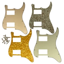 Fei Man Guitar Pickguards No Control Hole With 11 Screws For Fender ST HH PAF Strat Guitar With Humbucker No Switch Hole