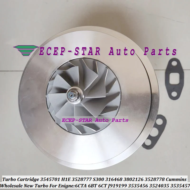 Turbo cartridge core chra H1E 3524034 3590080 3531031 3590081 3527370 3530629 3530628 3590079 For Cummins 6BT 6CT 6CTA  8.3L