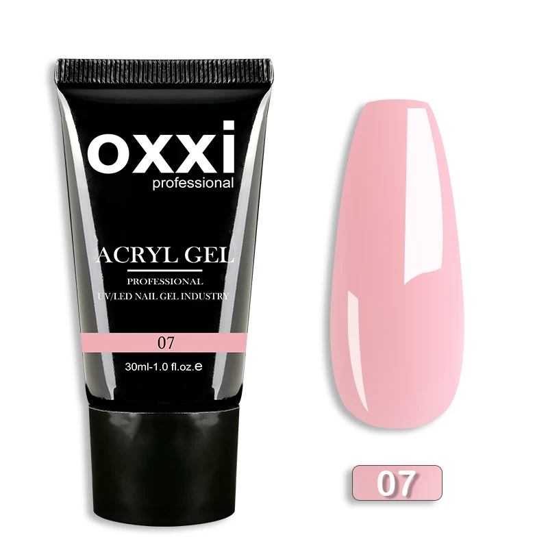 OXXI 30ml Acryl-Gel Semi-permanentes Poly-Nagelgel Maniküre Schnelles Einfaches Gel zur Verlängerung UV LED Aufbaugel Acryl-Gellack Neu