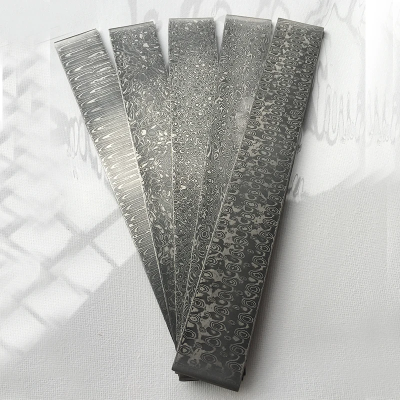 1piece VG10 Sandwich Damascus steel for DIY exquisite knife Making Wave Pattern steel Knife blade blank has been Heat Treatment