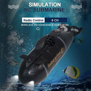 RC submarine 777-216 6CH update version Mini submarine speed boat remote control pigskin toy simulation model gift children's toys