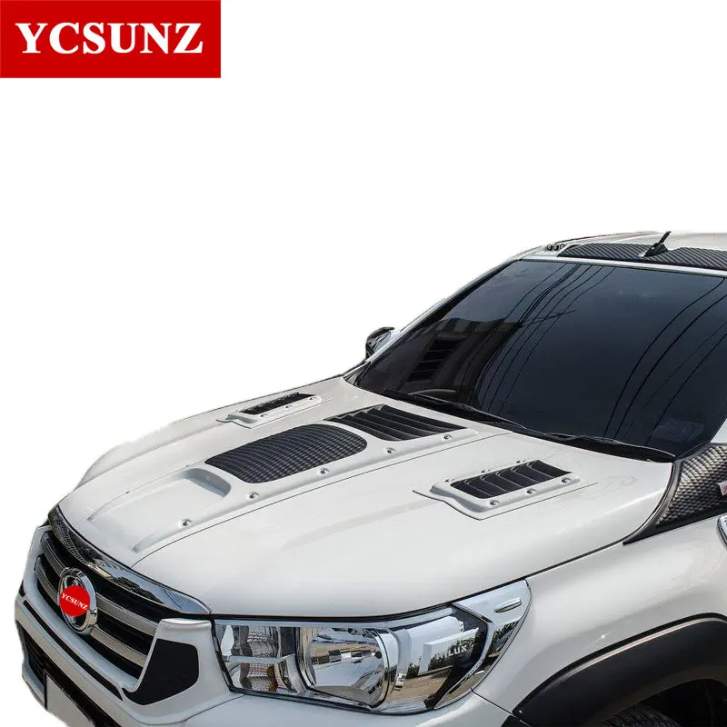 Bonnet Scoop Hood For Toyota Hilux Reco Rocco 2016 2017 2018 2019 2020 fortuner sw4 2016-2020 - Image 5
