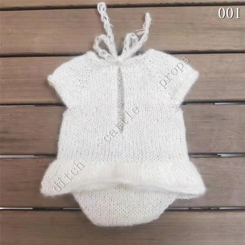 Newborn Photography Props Pants Photo Studio Clothing Hand-Knitted Mohair Rompers