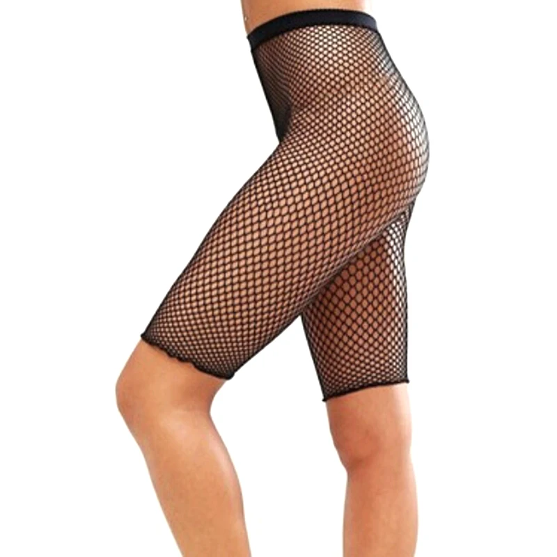 Short Fishnet Stockings Black Sexy Women\'s Short Fishnet Stockings Fish Net Pantyhose Mesh Stockings Lingerie Half Short