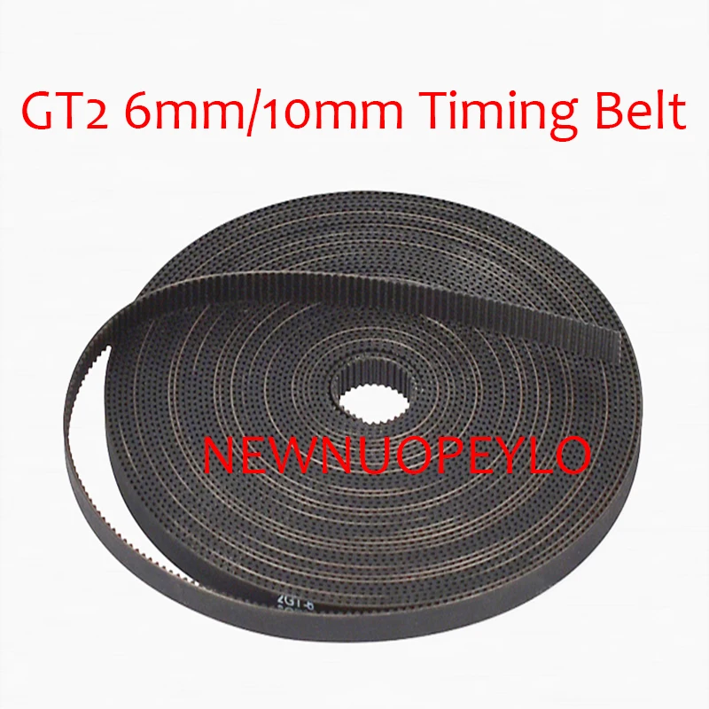 2MGT 2M 2GT cinghia dentata sincrona aperta larghezza 6/10mm gomma Samll Backlash GT2 2GT-6 2GT-10 stampante 3D