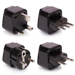 European Travel Adapter Plug Set Pack Of 4 Universal Outlet Adapters For All Of Europe Type C E to UK Switzerland Italy Germany