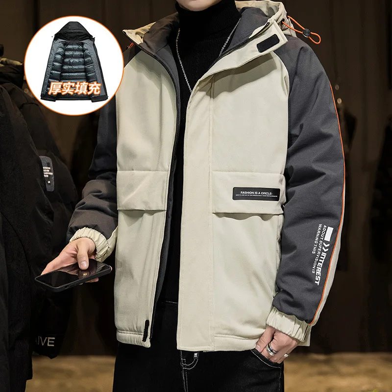 

Winter Male Jacket Warm Thick Waterproof Jacket Parkas Coat Men Winter Outwear Windproof Hat Parkas Man Jacket Winter Coat