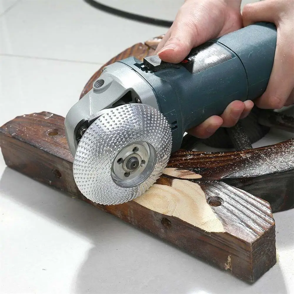 ล้อขัด Arc-Shaped Burr บดล้อสำหรับงานไม้ขัดพลาสติก Barbed Disc เครื่องบดมุม