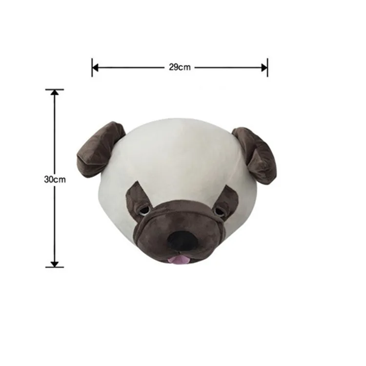 Jouets en peluche animaux de dessin animé chien, têtes d'animaux 3D, éléphant cerf licorne, décoration murale suspendue pour chambre de bébé fille, nouvelle collection 2020