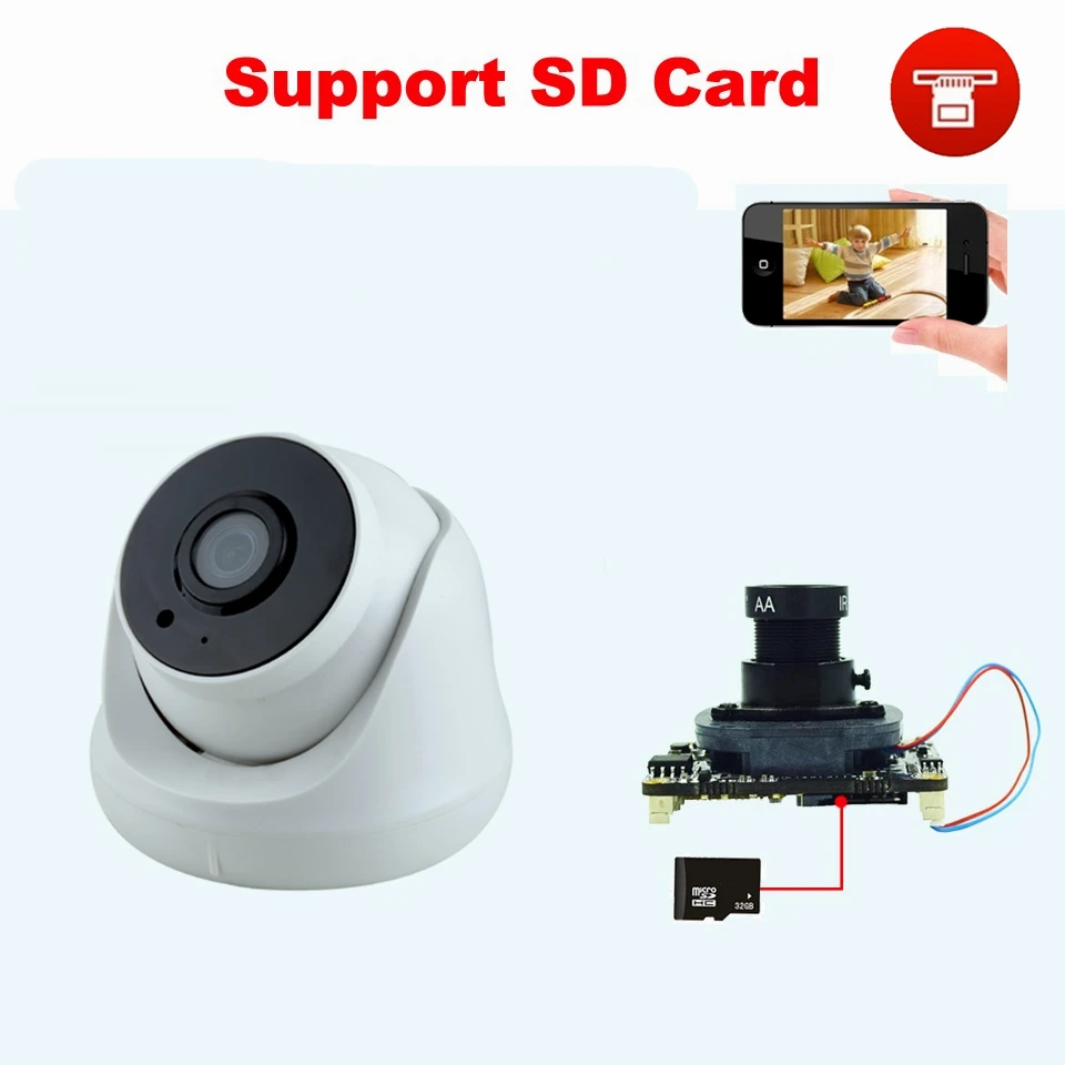 2MP Dome WiFi Camera 1080P HD Wireless Security Camera CCTV IP Camera with Audio IR LED Motion Detection Night Vision Cam