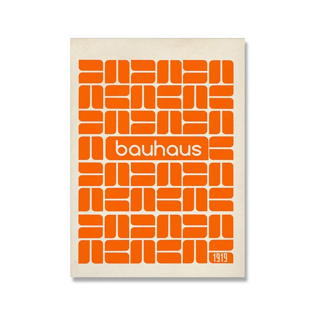 NONE Moderne Minimalistischen Kunst Bauhaus Ausstellung Geometrische Poster Kunstwerk Leinwand Drucke Abstrakte Malerei Wohnzimmer Wandmalereien Wohnkultur 7