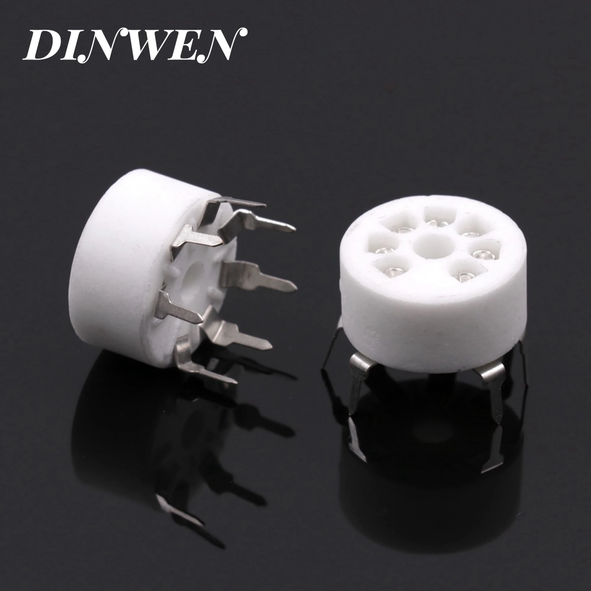 7PIN TUBE SOCKET B7G Ceramic Valve Base for 6AU6 EF95 6C4 6X4 6066 6AQ5 6AV6 50C5 Vintage Audio Amplifier DIY PCB Mount