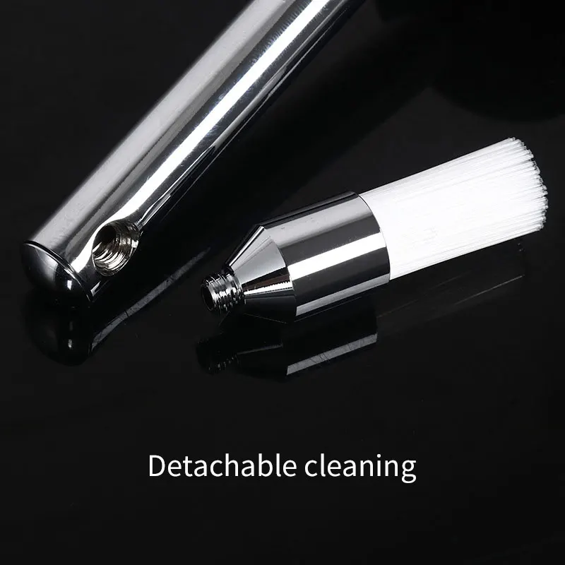 Coffee Machine Steam Cleaning Brush Replaceable Head Coffee Maker Cleaner Nylon Anti-Scald Wood Handle Cafe Make Cleaning Tool