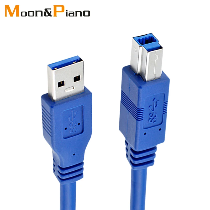 USB 3.0 Printer Cable Male to Male Print Wire Fast Speed 5Gbps Scanner Webcam Printer Sync Data Transmission Extension Cord