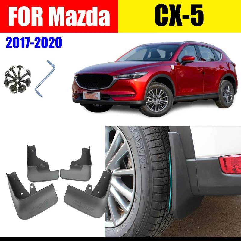 

FOR Mazda CX-5 Mudguard Fenders CX5 Mud flaps splash Guard Fender Mudguards Mudflap Car accessories Front Rear 4 pcs 2017-2020