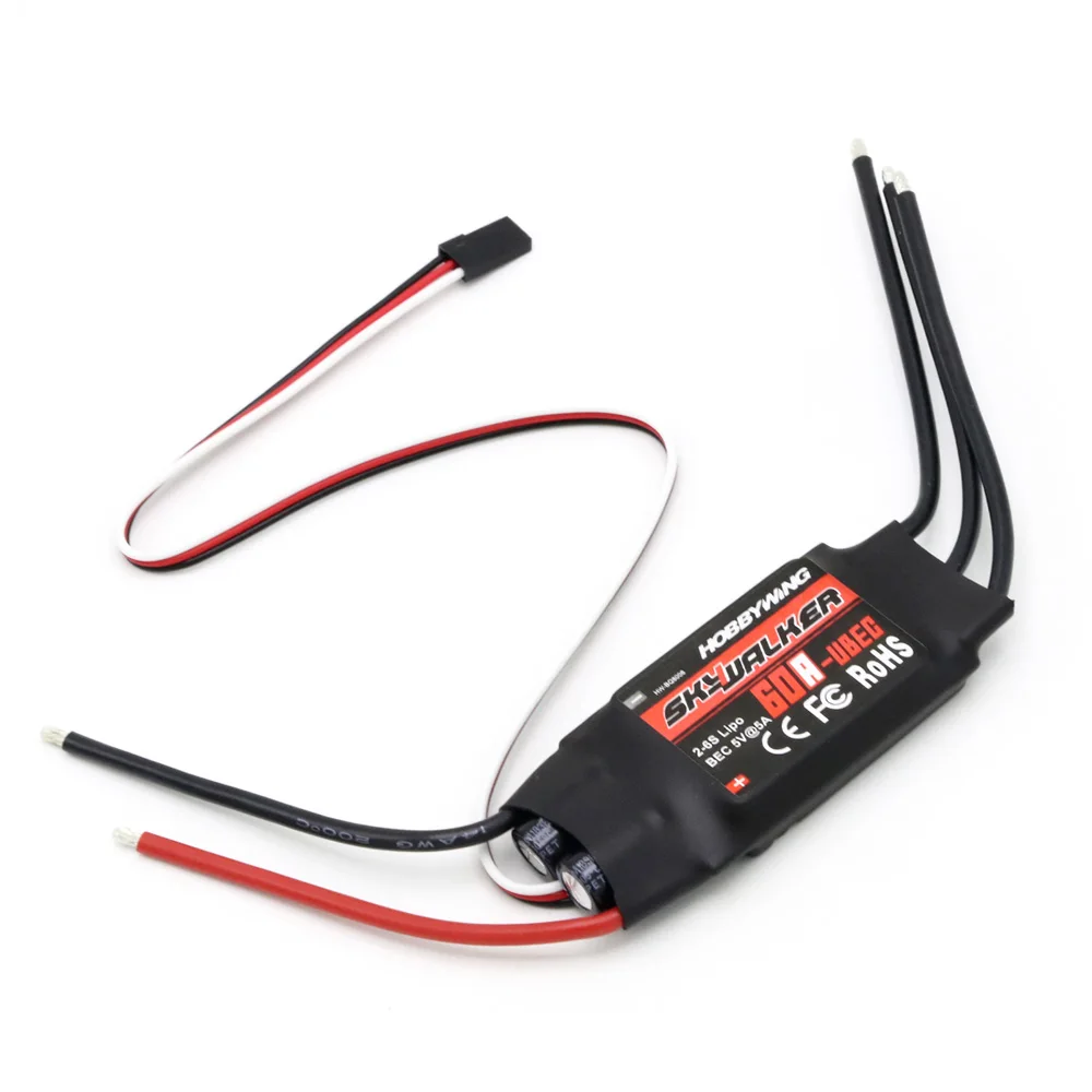 New Hobbywing SkyWalker 20A 40A 50A 60A 80A RC Brushless ESC Speed Controller With UBEC