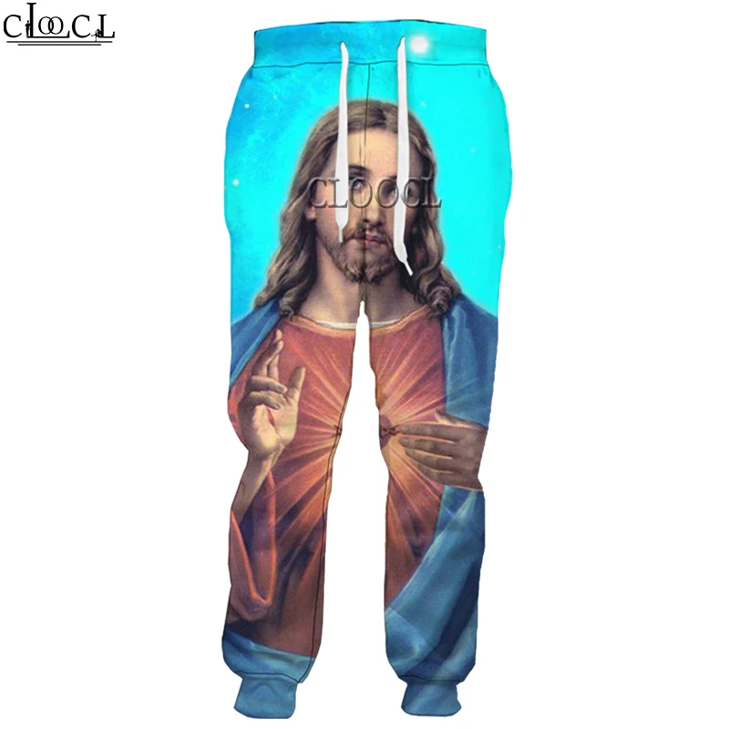 CLOOCL Newest God Religion Christ Jesus 3D Print Men Women Casual Fashion Trousers Autumn Harajuku Hot Sale Pants Drop Shipping