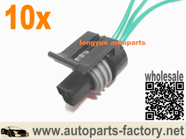 Longyue 10pcs 6.0L 7.3L for Diesel Powerstroke Injection Control Pressure ICP Sensor Conector Pigtail for Ford