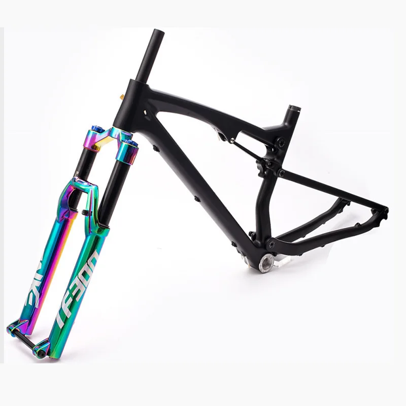 MTB front fork travel 160mm 27.5 29er Mountain bike Supension Air forks with damping rebound disc brake 110mm*15mm Bicycle forks