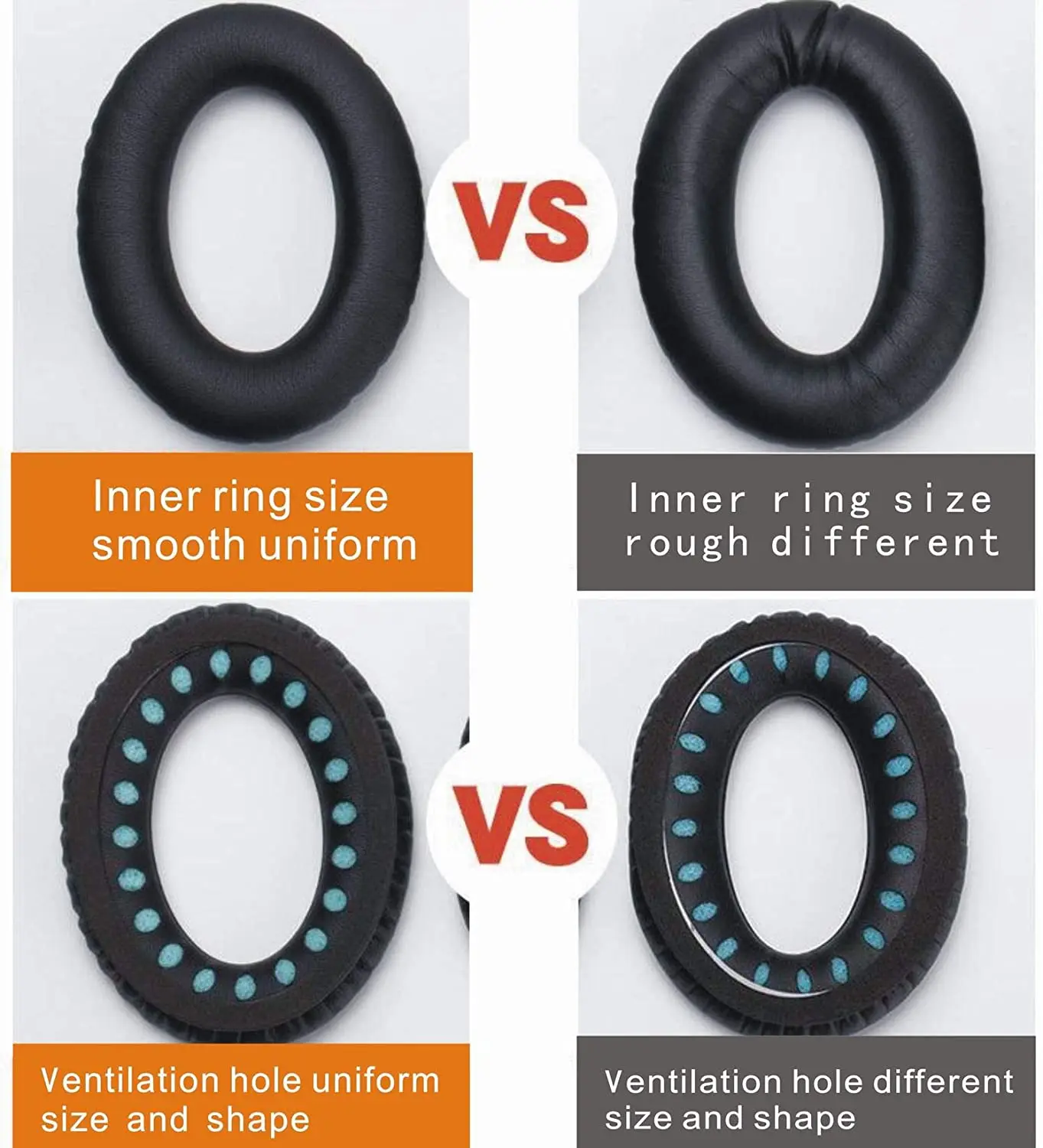 Vervanging Voor Bose QC15 Hoofdtelefoon QC35 Oorkussens QC25,QC35II Bose AE2,AE2i,QC2,AE2w, soundtrue/Soundlink Rond-Oor