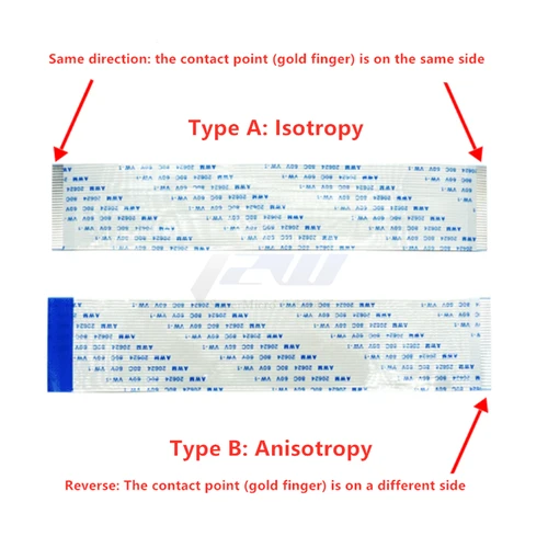 Imagen 2 del producto 10 unids/lote Cable plano Flexible FFC FPC Cable LCD 4/10-60P, AWM 20624 80C 60V VW-1 Cable plano FFC-0.5MM paso 6/10/15/20/25/30CM